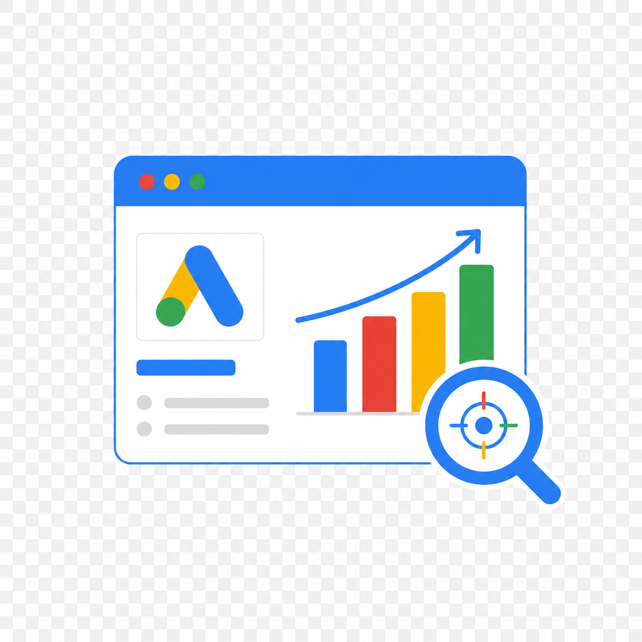 Google Ad Dashboard Analytics Icon